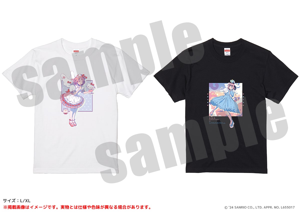 小林愛香×サンリオキャラクターズ Tシャツ (全2種)
