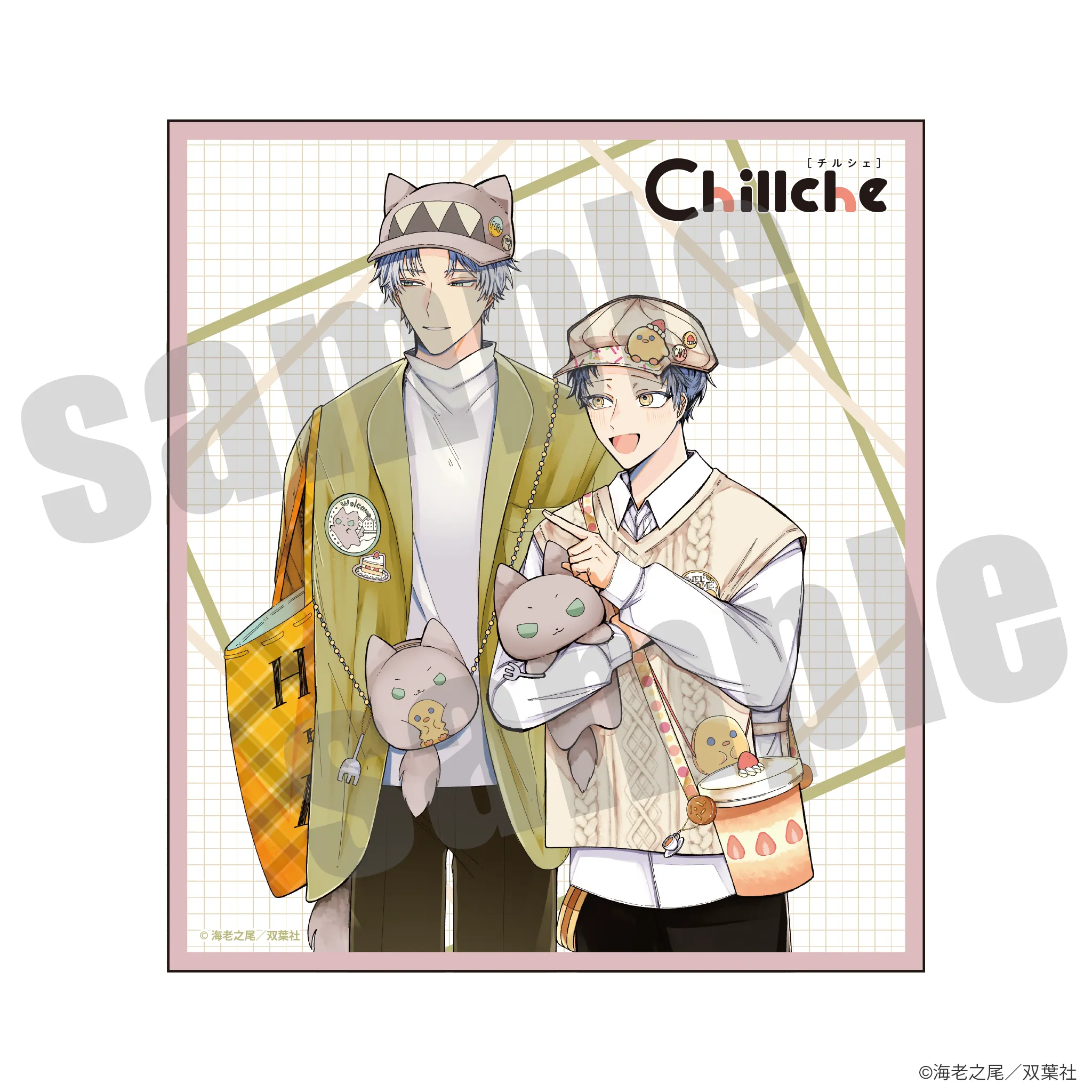 チルシェ3周年フェア 箱庭のアンバー ミニ色紙 デートver.