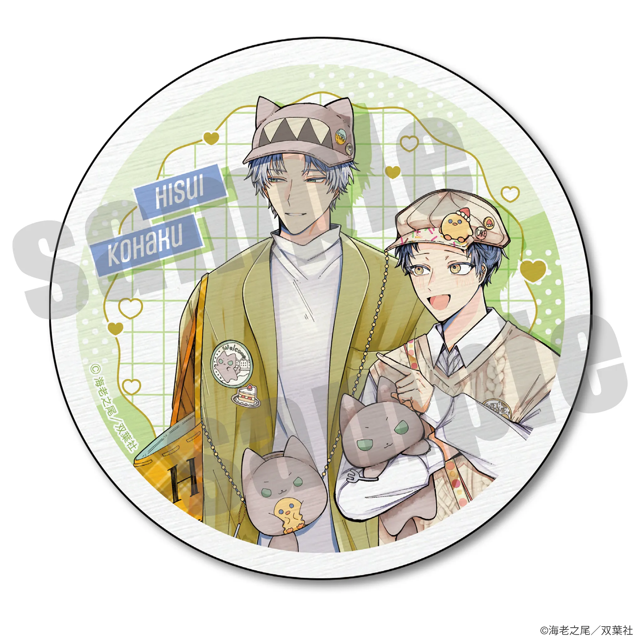 チルシェ3周年フェア 箱庭のアンバー 白雲石コースター デートver.