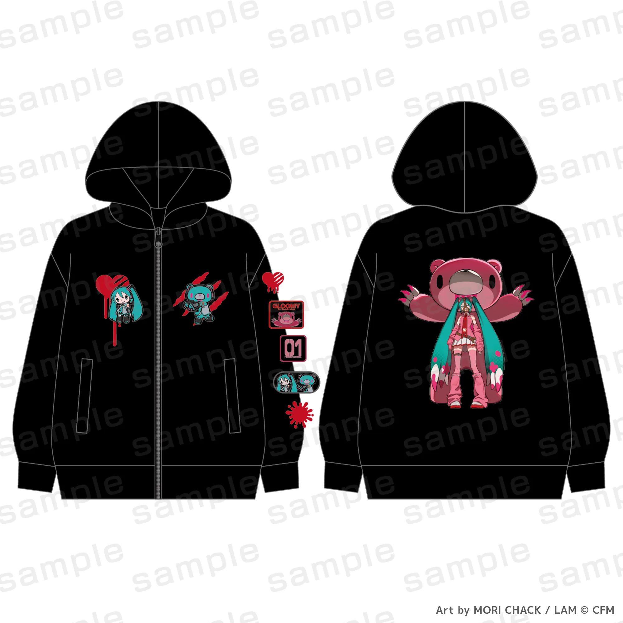 GLOOMY meets 初音ミク パーカー(FREE)