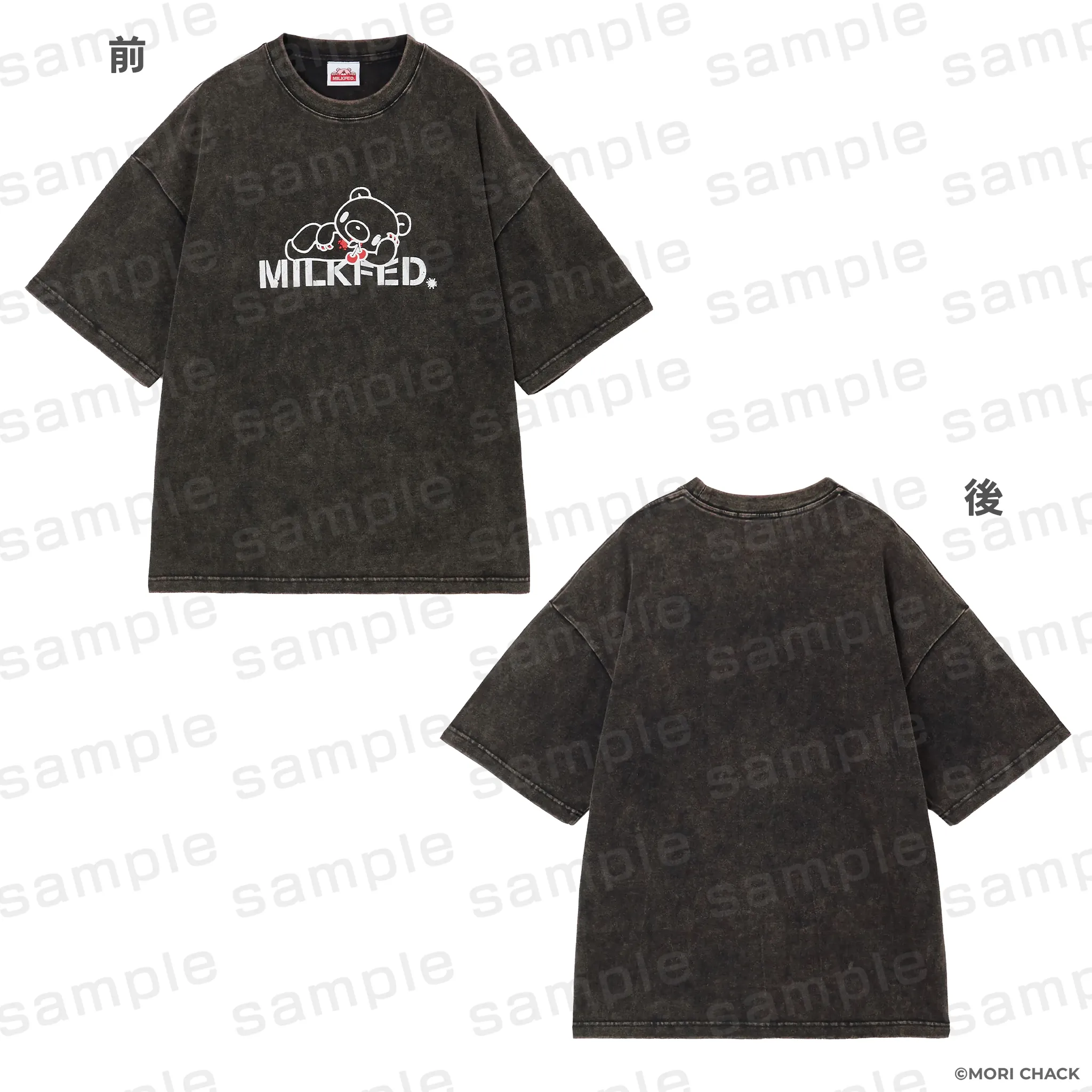 GLOOMY meets MILKFED. VINTAGE FADE S/S TEE Black M
