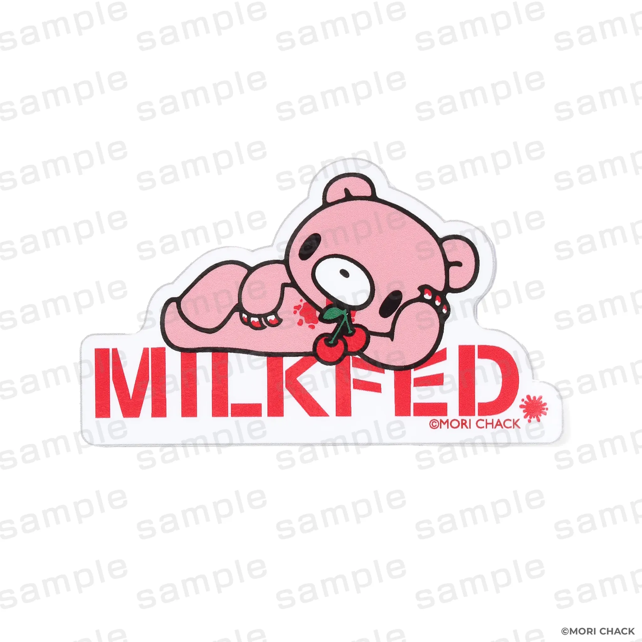 GLOOMY meets MILKFED. ダイカットステッカー グルーミー ねそべり