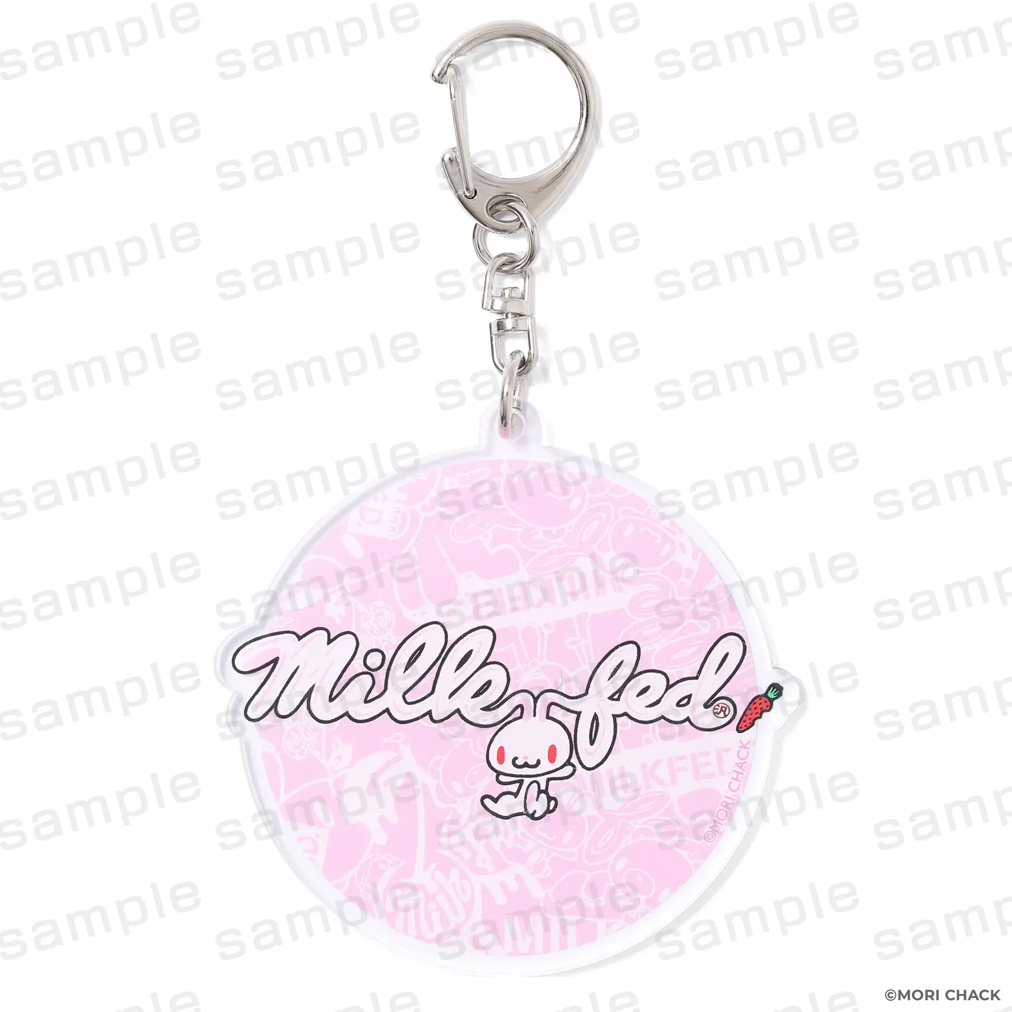 GLOOMY meets MILKFED. アクリルキーホルダー 汎用うさぎ