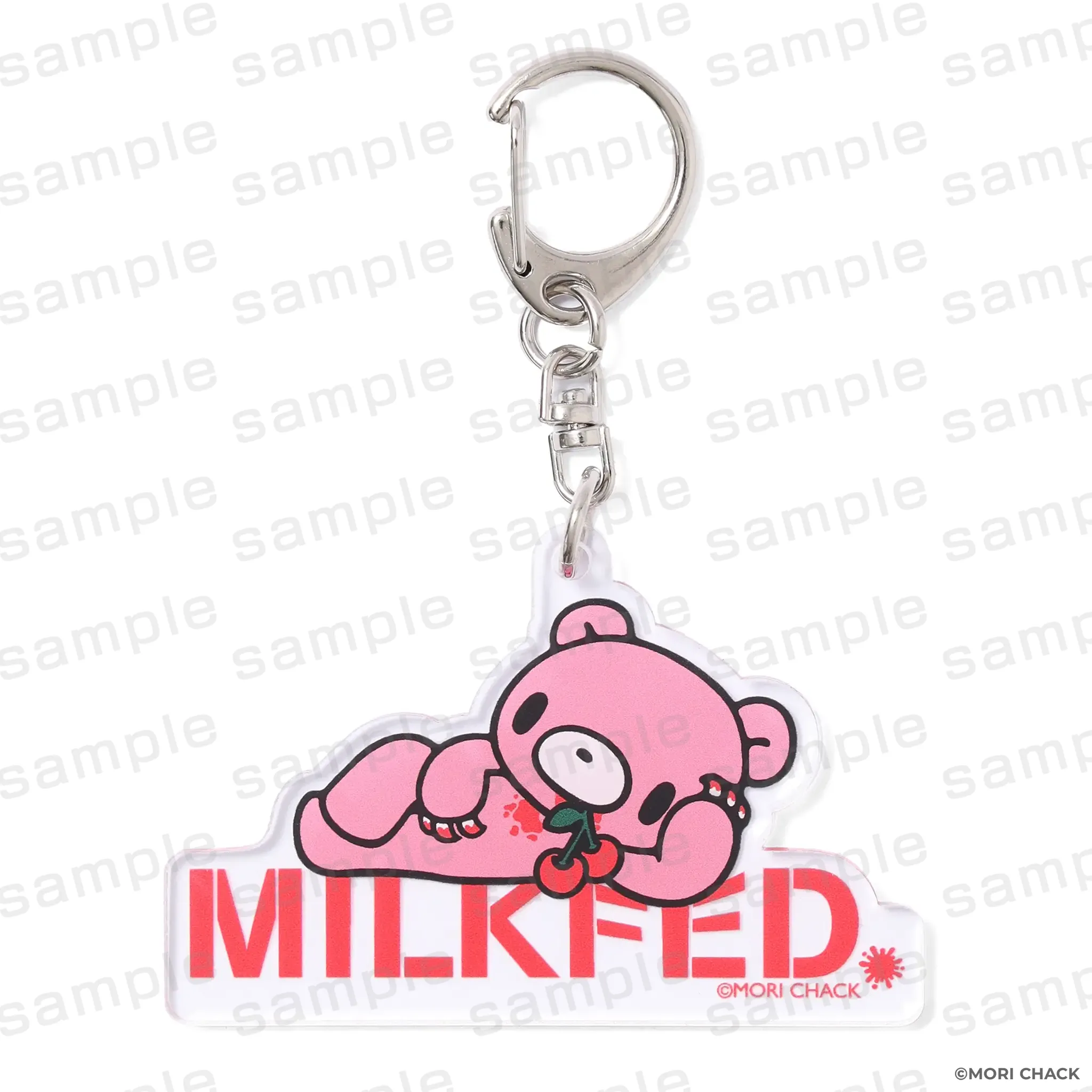 GLOOMY meets MILKFED. アクリルキーホルダー グルーミー ねそべり