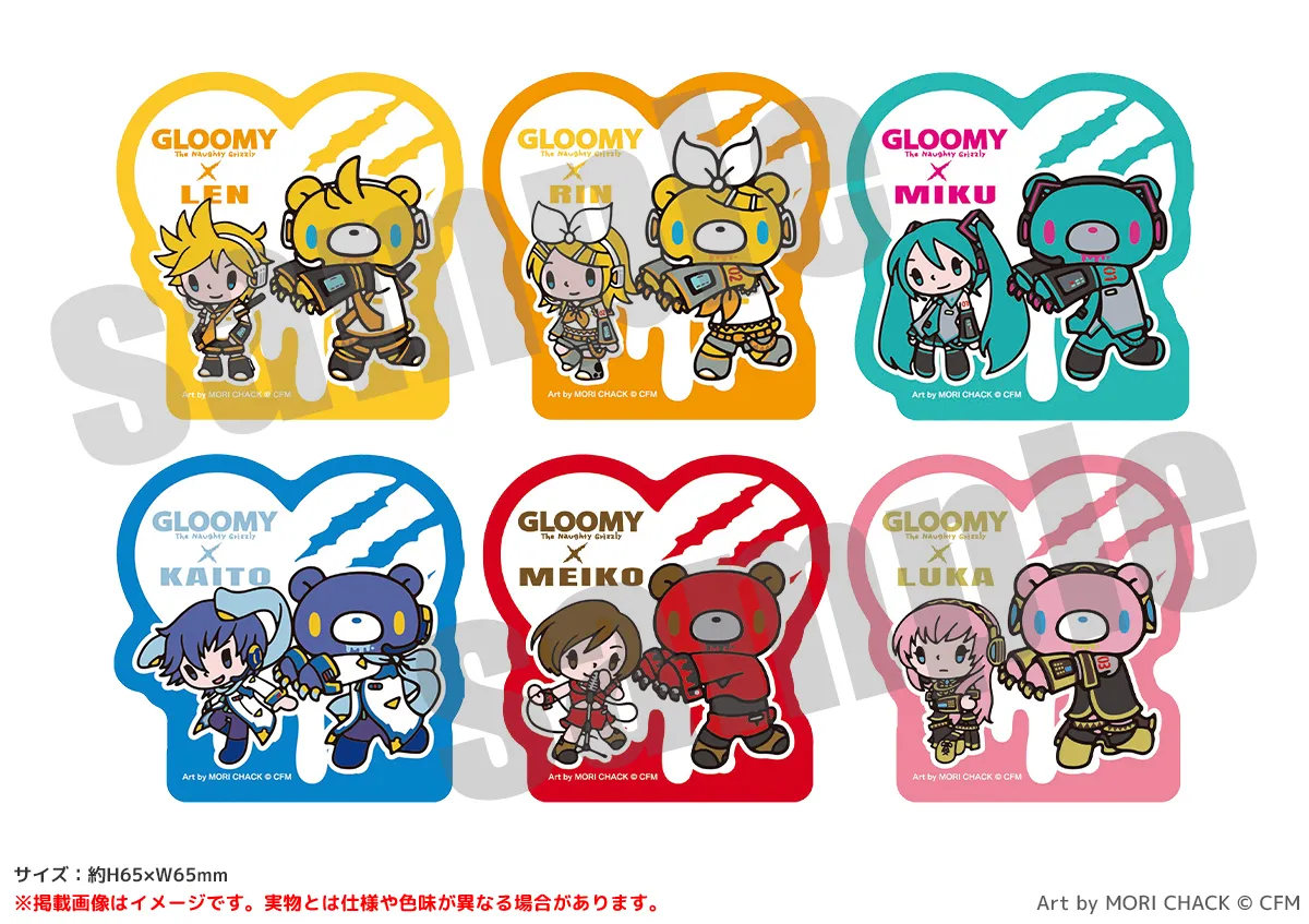 GLOOMY meets 初音ミク アクリルメモクリップ ミニキャラver.（全6種）