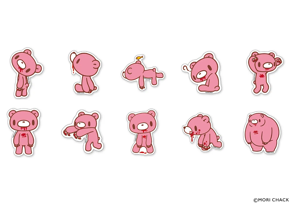 いたずらぐまのグルーミー ダイカットステッカー (全10種)