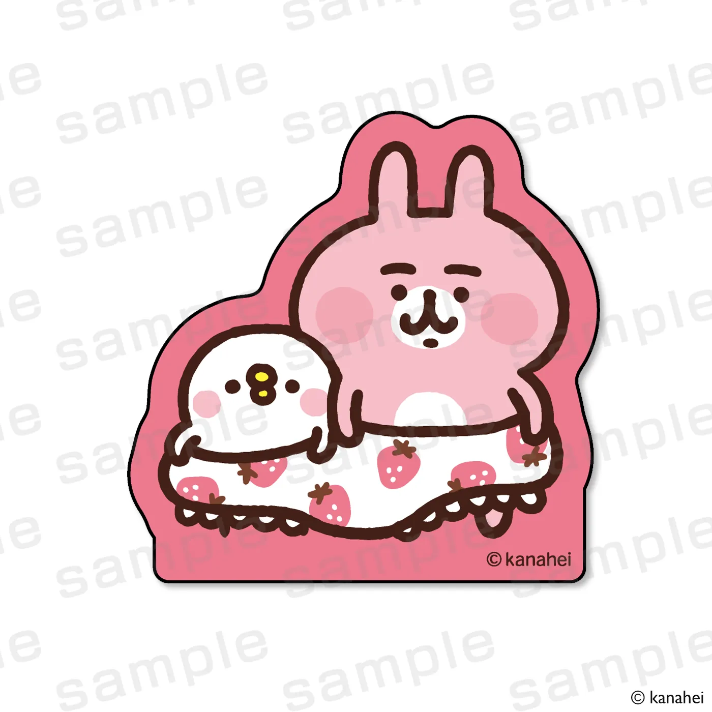 カナヘイの小動物×駿河湾沼津ＳＡ アクリルメモクリップ いちごパンツ