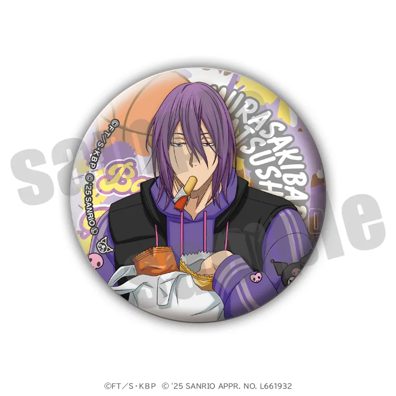 黒子のバスケ×サンリオキャラクターズ 缶バッジ ストバスver.（全10種）