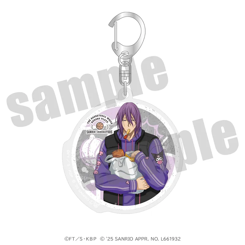 黒子のバスケ×サンリオキャラクターズ アクリルキーホルダー ストバスver.（全10種）