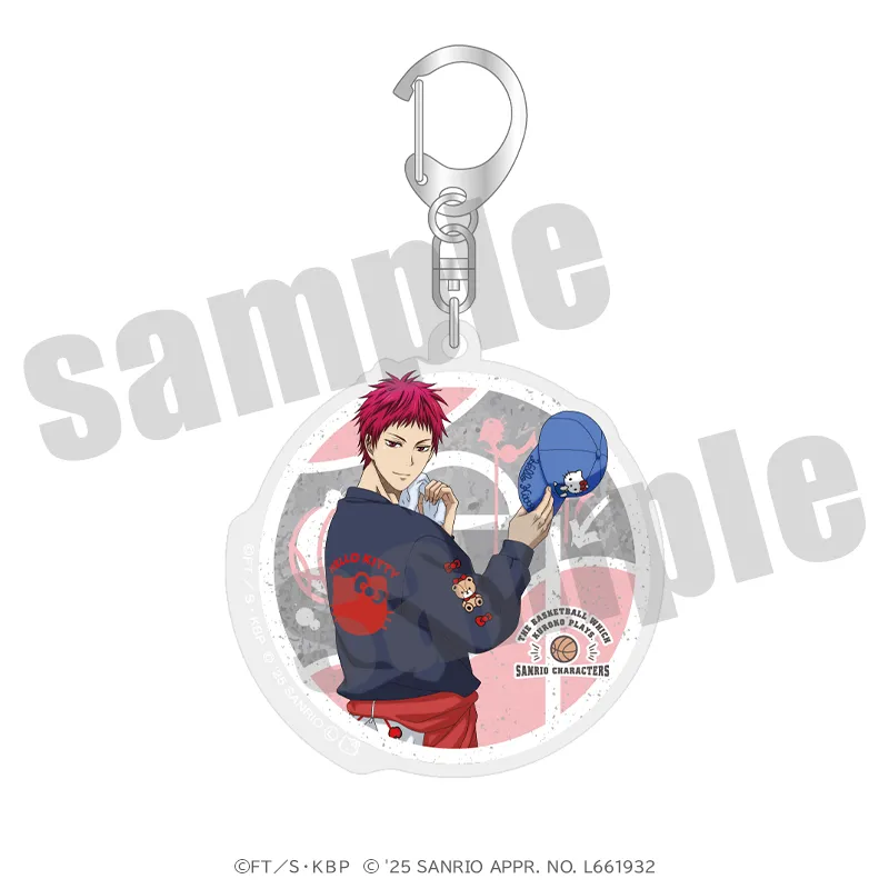 黒子のバスケ×サンリオキャラクターズ アクリルキーホルダー ストバスver.（全10種）