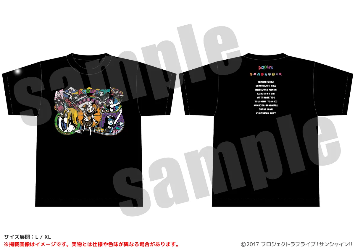 ラブライブ！サンシャイン!! Tシャツ Aqoursと沼津ver.