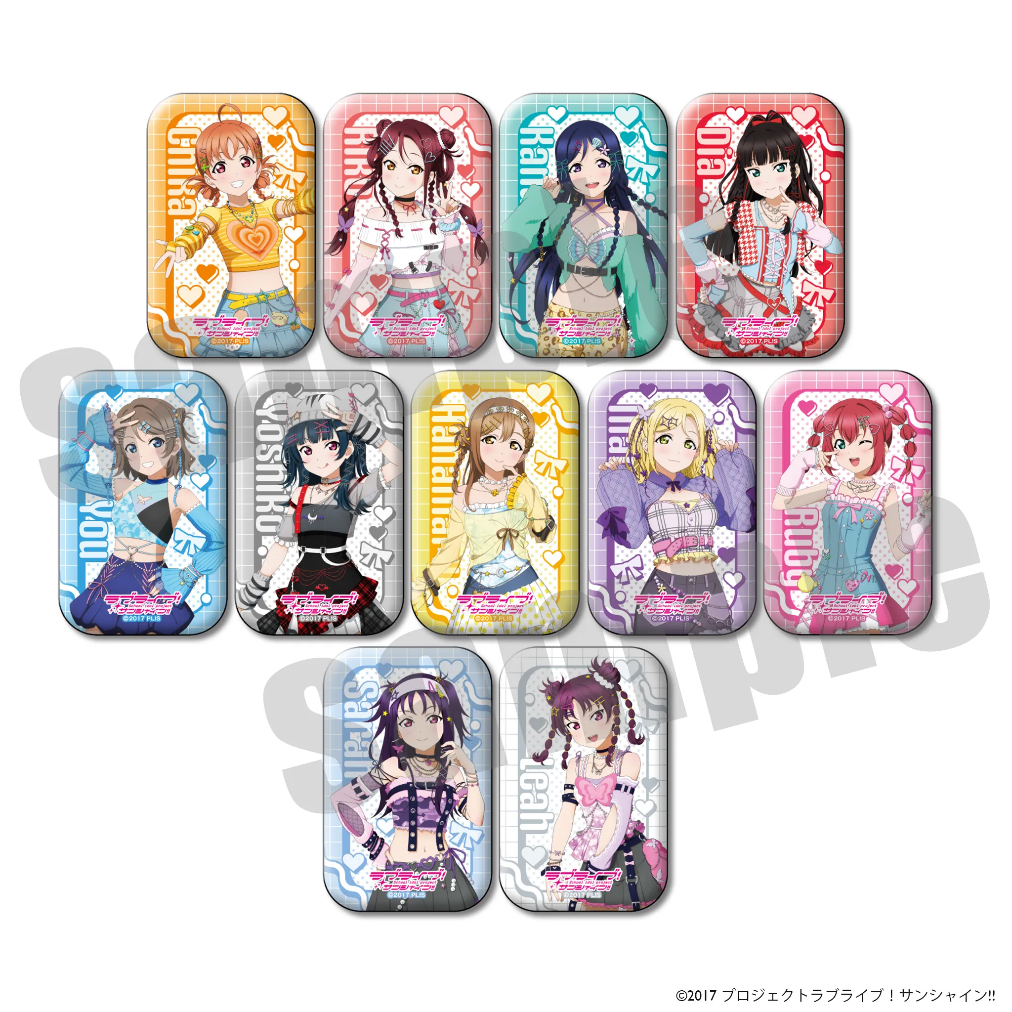 ラブライブ!サンシャイン!! スクエア缶バッジ Y2K ver.(全11種)