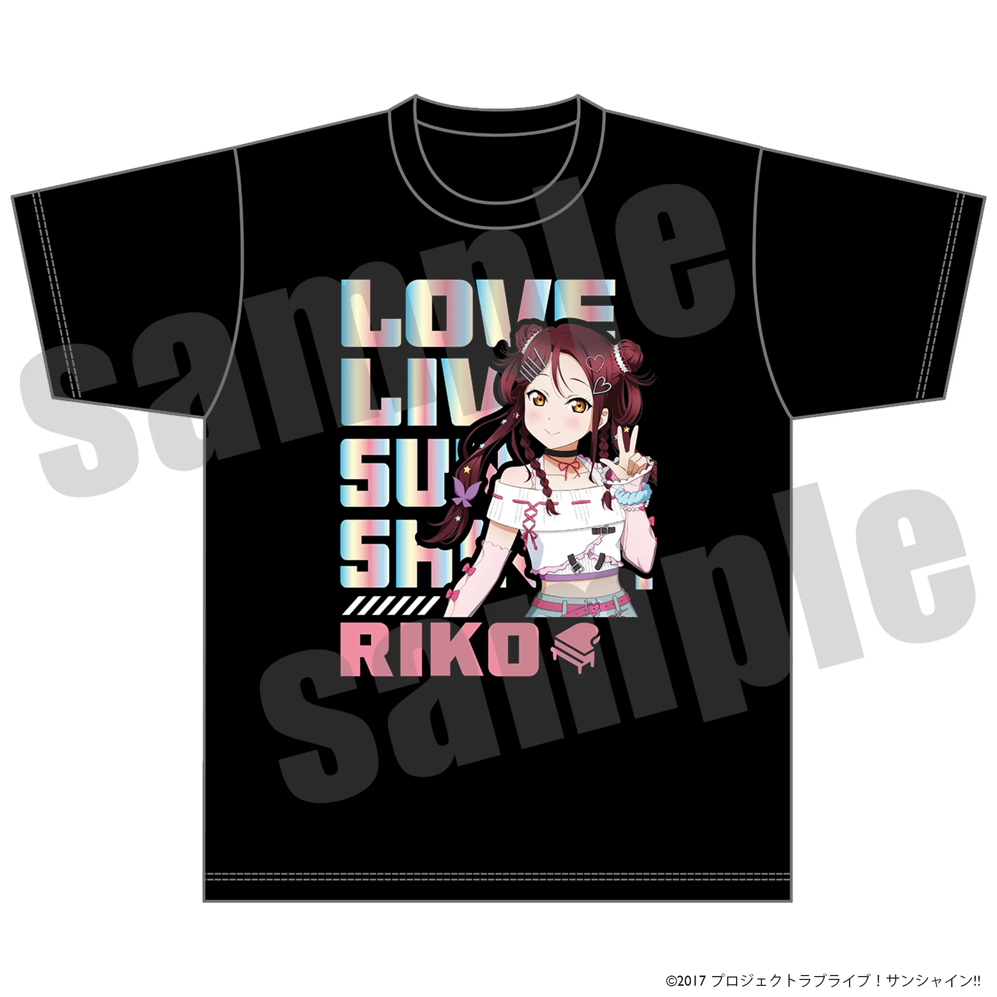ラブライブ!サンシャイン!! ホログラムTシャツ 桜内梨子 Y2K ver.(L/XL)