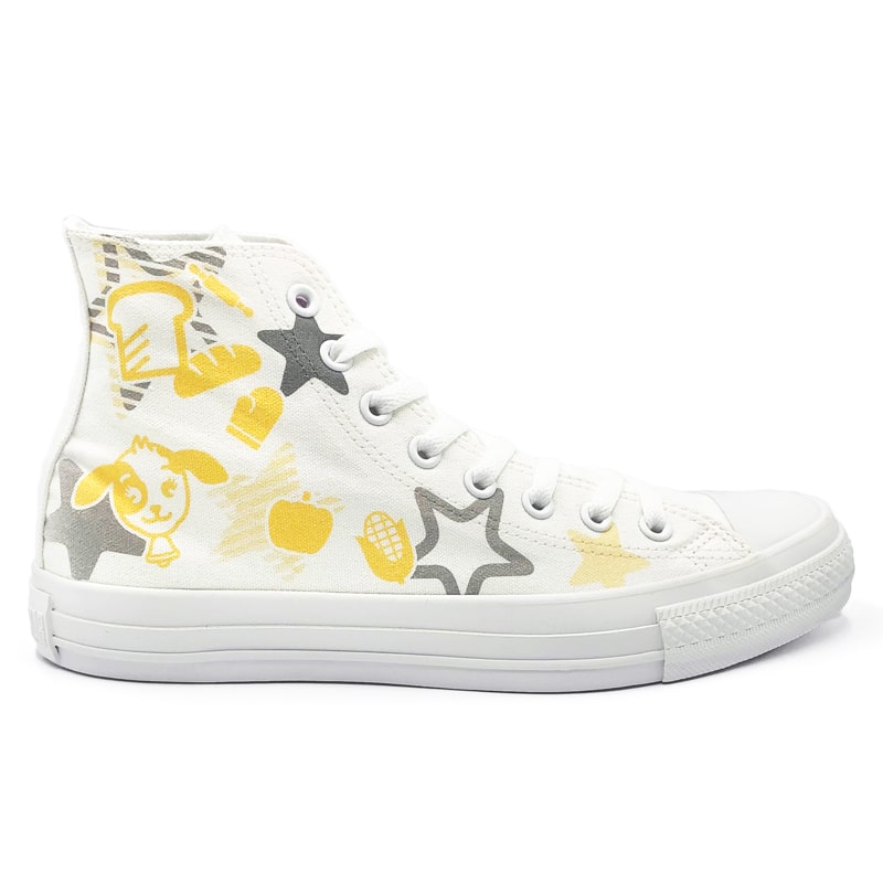 White atelier BY CONVERSE × ラブライブ!スーパースター!! ALL STAR COLORS R HI 桜小路きな子