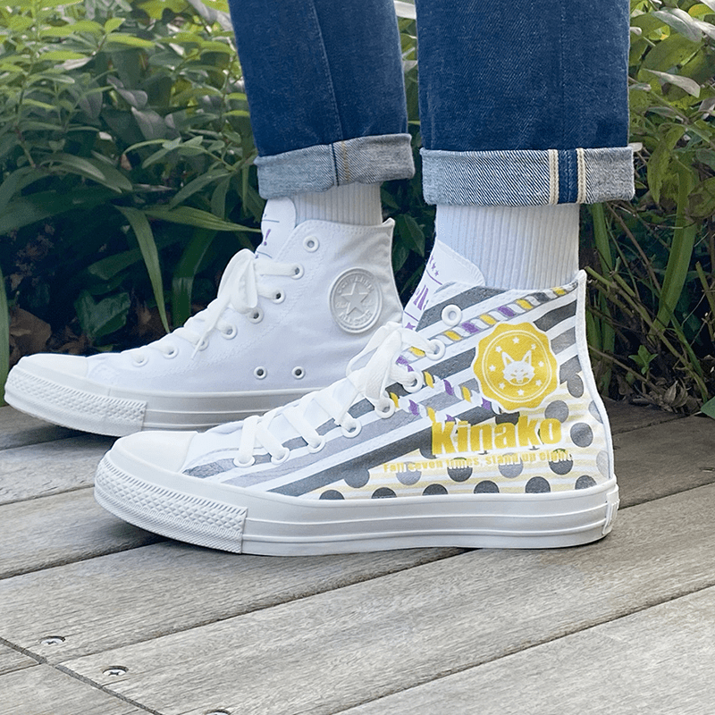 White atelier BY CONVERSE × ラブライブ!スーパースター!! ALL STAR COLORS R HI 桜小路きな子
