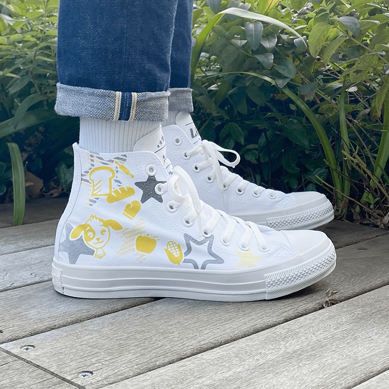 White atelier BY CONVERSE × ラブライブ!スーパースター!! ALL STAR COLORS R HI 桜小路きな子