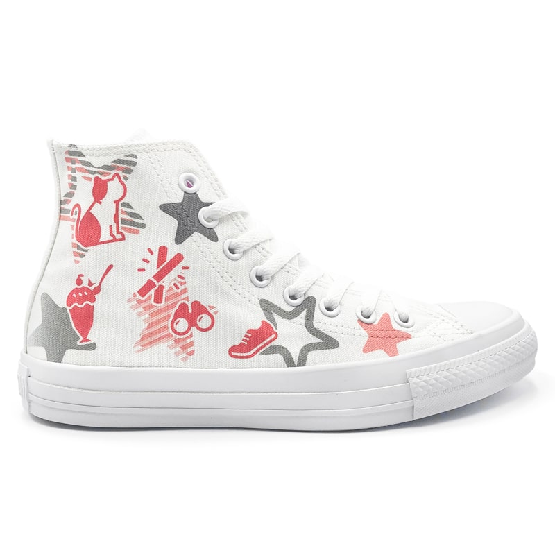White atelier BY CONVERSE × ラブライブ!スーパースター!! ALL STAR COLORS R HI 米女メイ