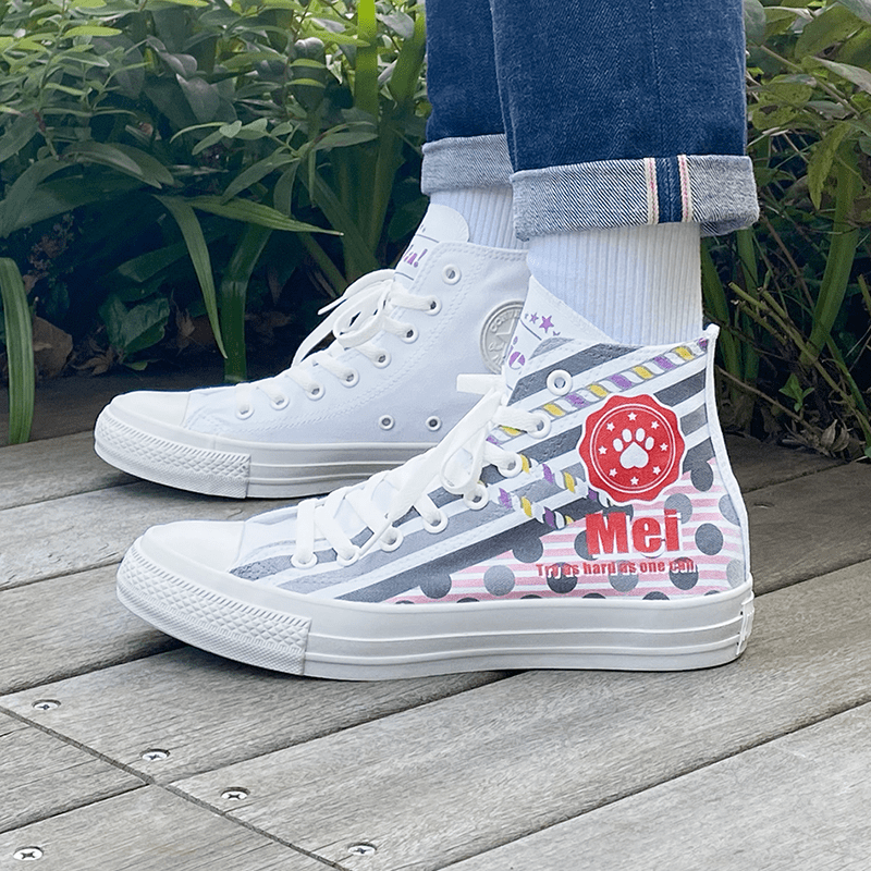 White atelier BY CONVERSE × ラブライブ!スーパースター!! ALL STAR COLORS R HI 米女メイ