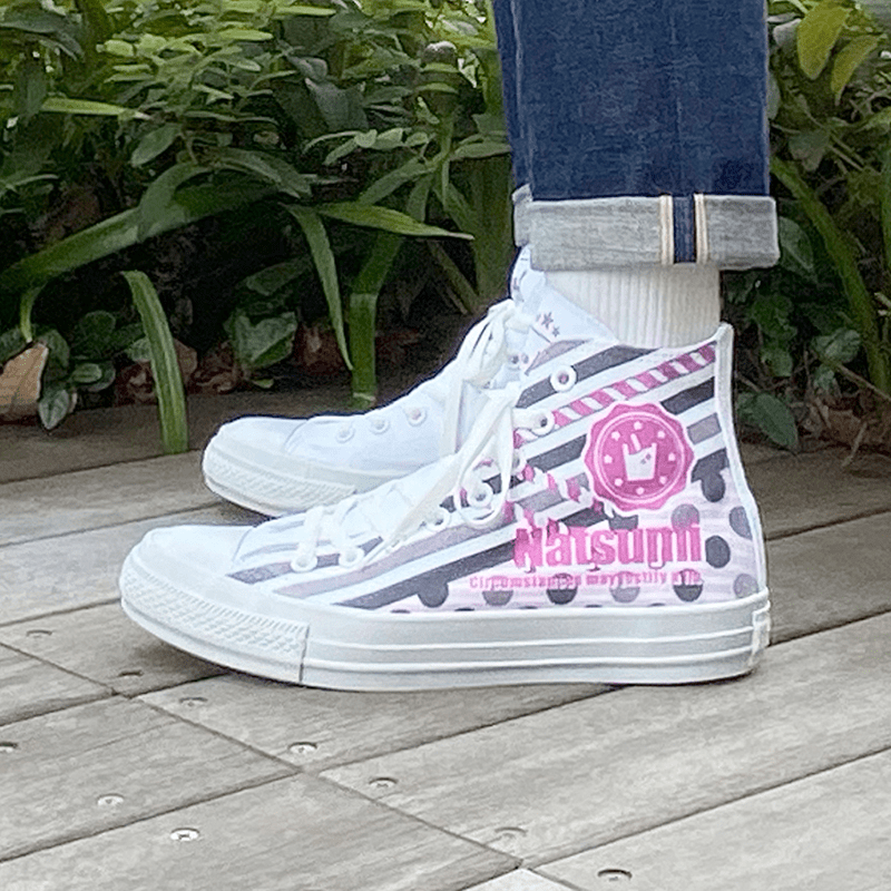 White atelier BY CONVERSE × ラブライブ!スーパースター!! ALL STAR COLORS R HI 鬼塚夏美