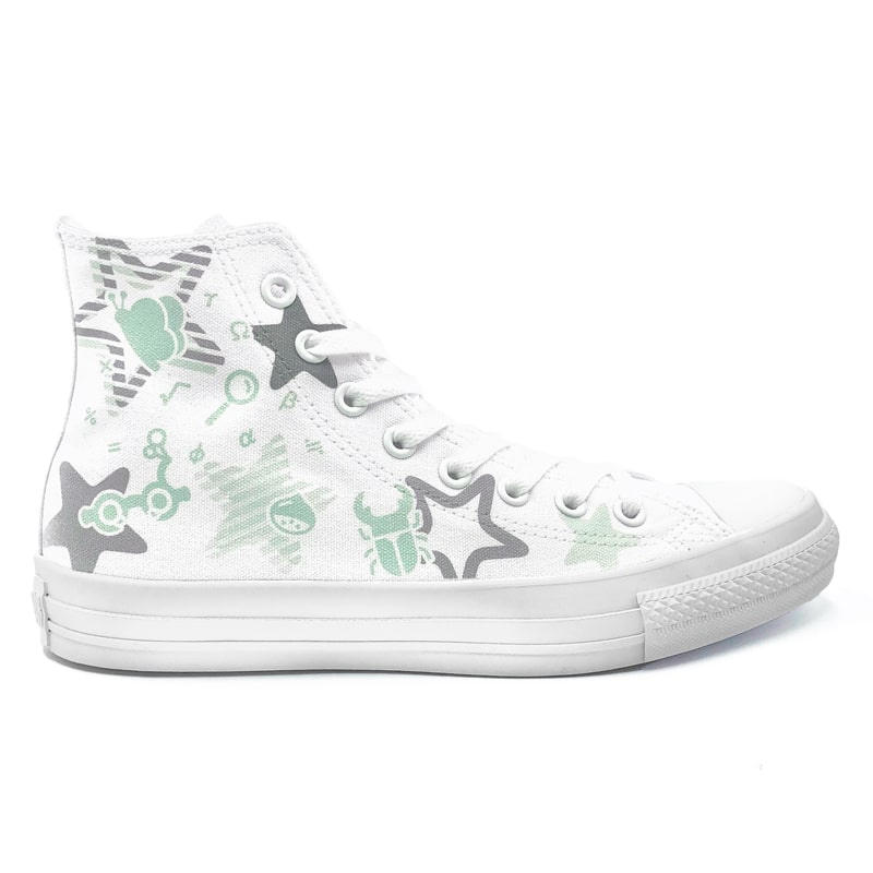 White atelier BY CONVERSE × ラブライブ!スーパースター!! ALL STAR COLORS R HI 若菜四季