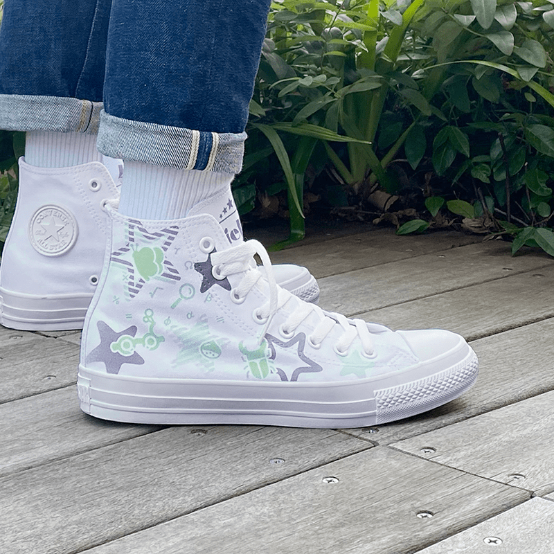 White atelier BY CONVERSE × ラブライブ!スーパースター!! ALL STAR COLORS R HI 若菜四季