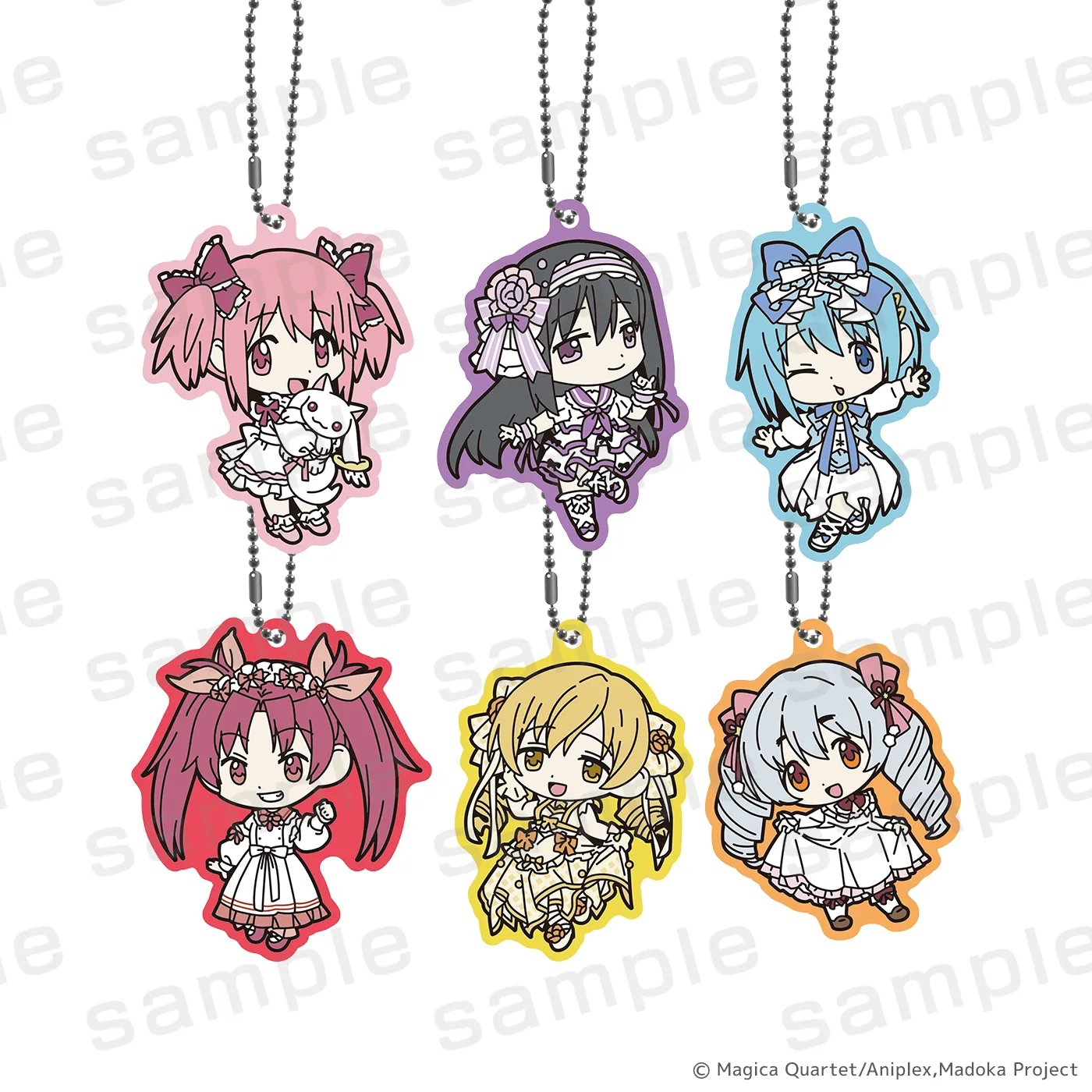 魔法少女まどか☆マギカ ラバーストラップ WHITE(全6種)