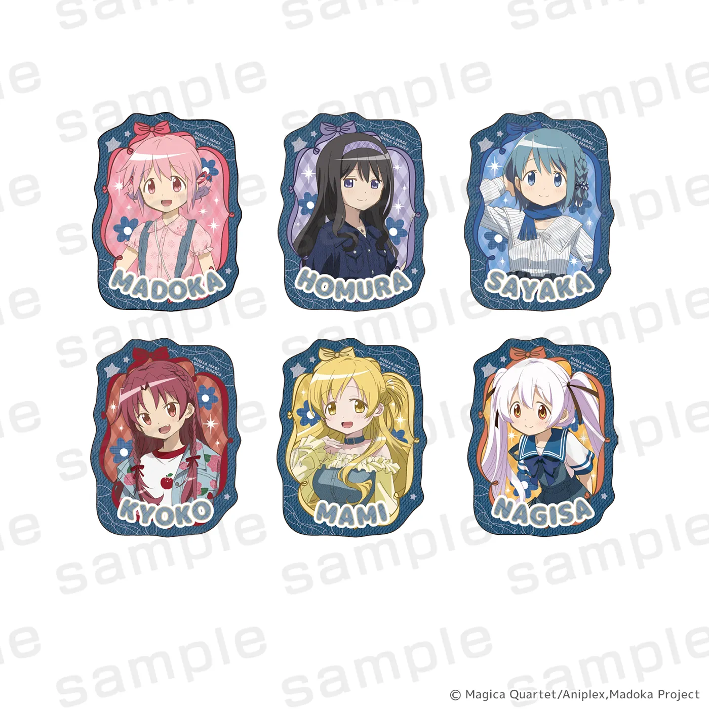 魔法少女まどか☆マギカ アクリルピンズ デニムコーデver.(全6種)