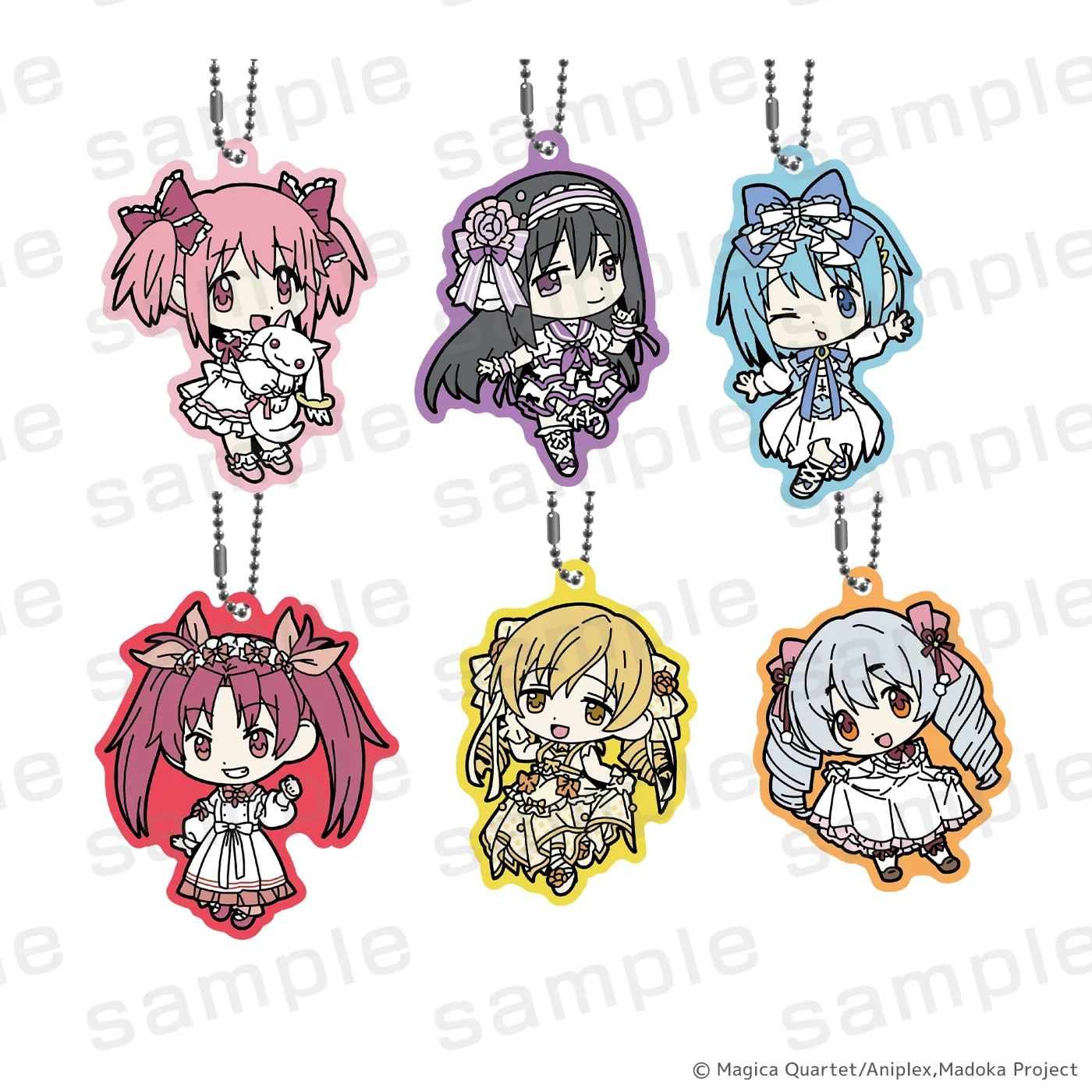 魔法少女まどか☆マギカ ラバーストラップ WHITE(全6種)