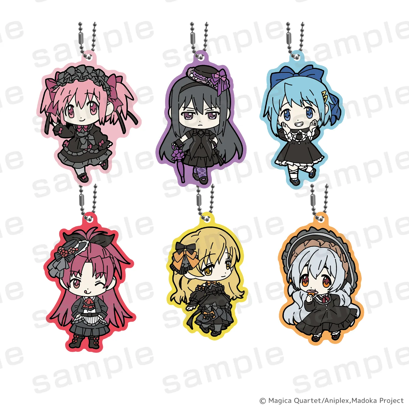 魔法少女まどか☆マギカ ラバーストラップ BLACK(全6種)