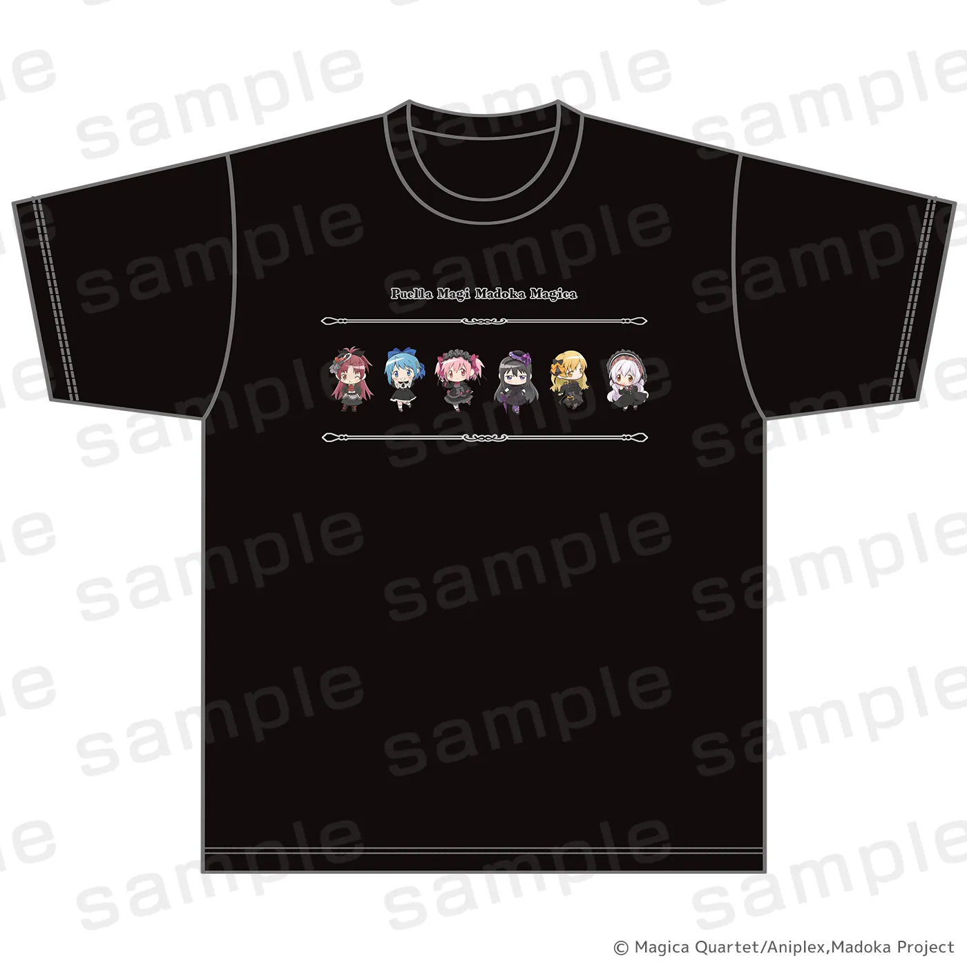 魔法少女まどか☆マギカ Tシャツ (L/XL) BLACK