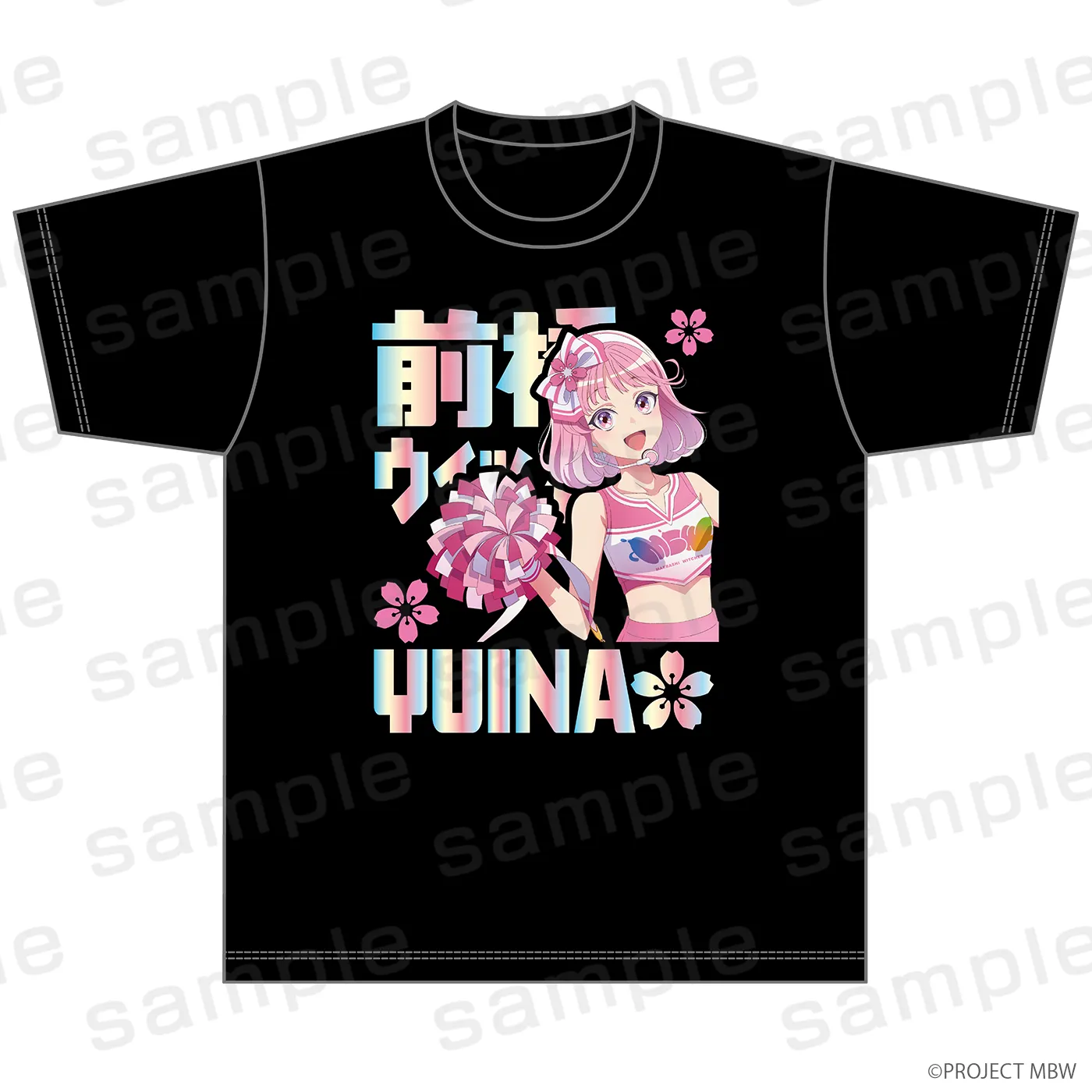 前橋ウィッチーズ ホログラムTシャツ 赤城ユイナ チアリーダーver.
