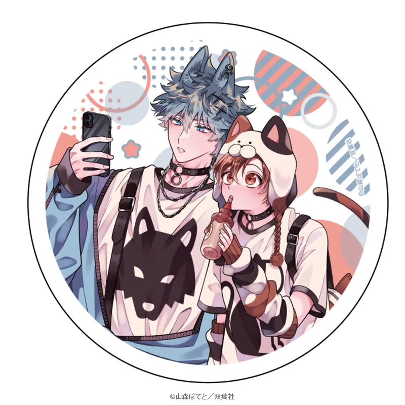 マージナル8周年フェア 蓮木くんと三毛くん 白雲石コースター デートver.