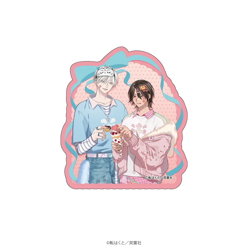 マージナル8周年フェア 愛しのしっぽちゃん モバイルステッカー デートver.