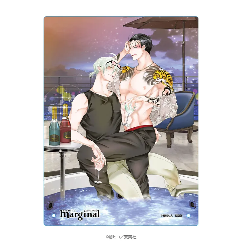 マージナル8周年フェア 腐男子召喚~異世界で神獣にハメられました~ アクリルプレート 呉・景虎 デートver.