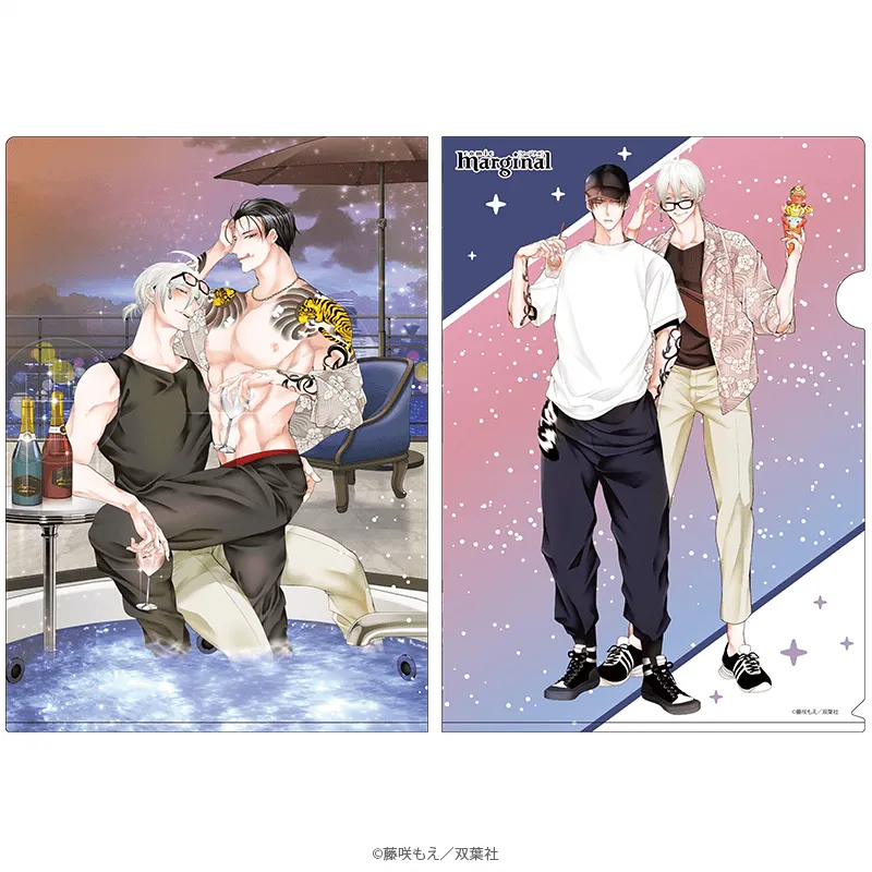 マージナル8周年フェア 腐男子召喚~異世界で神獣にハメられました~ クリアファイル 呉・景虎 デート&デザートver.