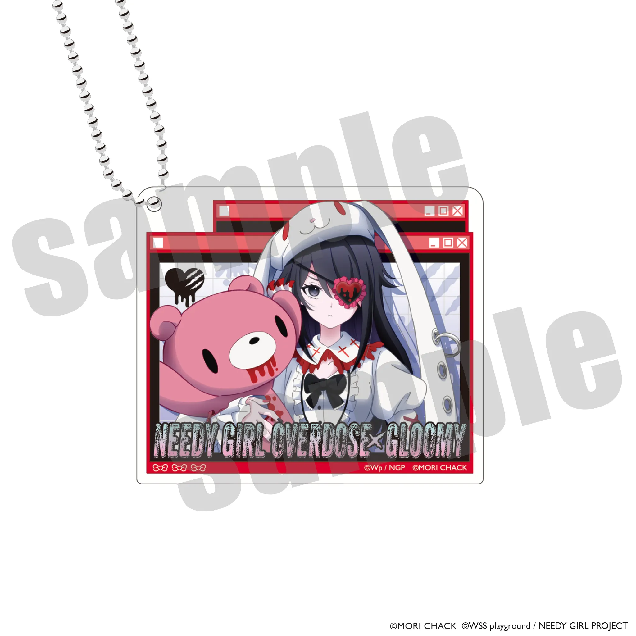 GLOOMY meets NEEDY GIRL OVERDOSE ブロックアクリルキーホルダー 超あめちゃん