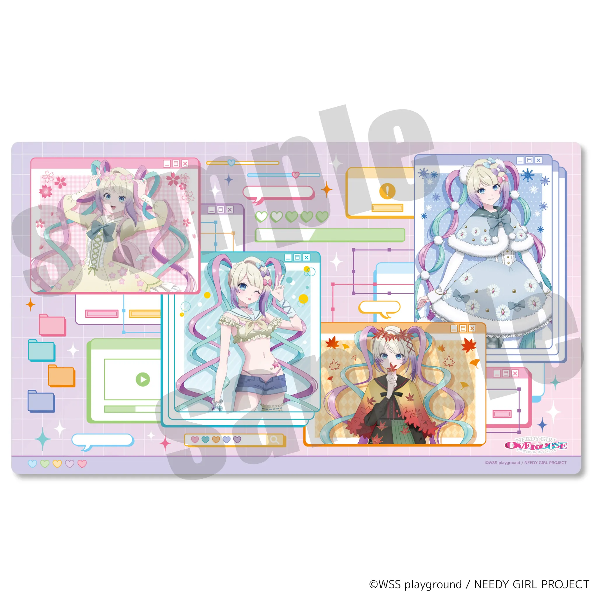 NEEDY GIRL OVERDOSE ラバーマット 四季ver.